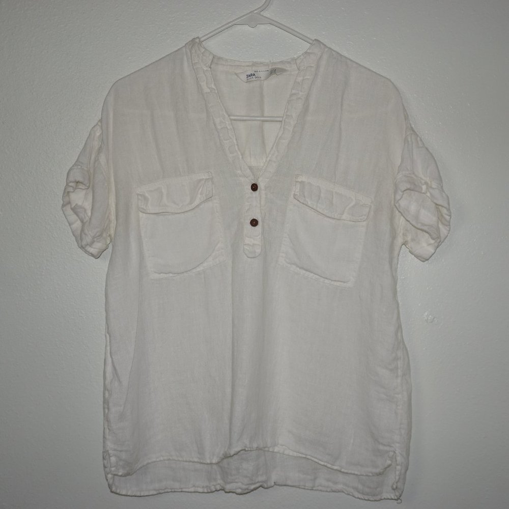 Zara Z1975 Denim Top